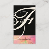 CARTE DE VISITE JARDIN DES OMBRES PERDUES STAR DUST MONOGRAM 1 (Dos)