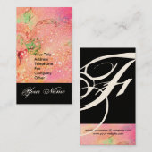 CARTE DE VISITE JARDIN DES OMBRES PERDUES STAR DUST MONOGRAM 1 (Devant / Derrière)