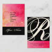 CARTE DE VISITE JARDIN DES OMBRES PERDUES STAR DUST MONOGRAM 1 (Devant / Derrière)