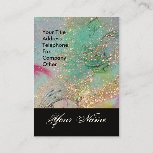 CARTE DE VISITE JARDIN DES OMBRES PERDUES STAR DUST MONOGRAM 1 (Devant)