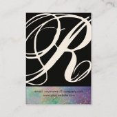 CARTE DE VISITE JARDIN DES OMBRES PERDUES STAR DUST MONOGRAM 1 (Dos)