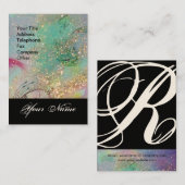 CARTE DE VISITE JARDIN DES OMBRES PERDUES STAR DUST MONOGRAM 1 (Devant / Derrière)