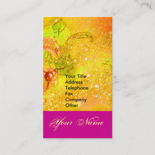 CARTE DE VISITE JARDIN DES OMBRES PERDUES STAR DUST MONOGRAM 1 (Devant)