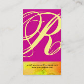 CARTE DE VISITE JARDIN DES OMBRES PERDUES STAR DUST MONOGRAM 1 (Dos)