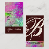 CARTE DE VISITE JARDIN DES OMBRES PERDUES STAR DUST MONOGRAM 1 (Devant / Derrière)