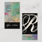 CARTE DE VISITE JARDIN DES OMBRES PERDUES STAR DUST MONOGRAM 1 (Devant / Derrière)