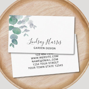 Carte De Visite Jardin Design Eucalyptus Verdure