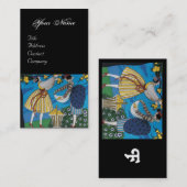 CARTE DE VISITE JARDIN D'ÉTÉ / BEAUTÉ MODE COSTUME DESIGNER (Devant / Derrière)