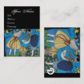 CARTE DE VISITE JARDIN D'ÉTÉ / BEAUTÉ MODE COSTUME DESIGNER (Devant / Derrière)