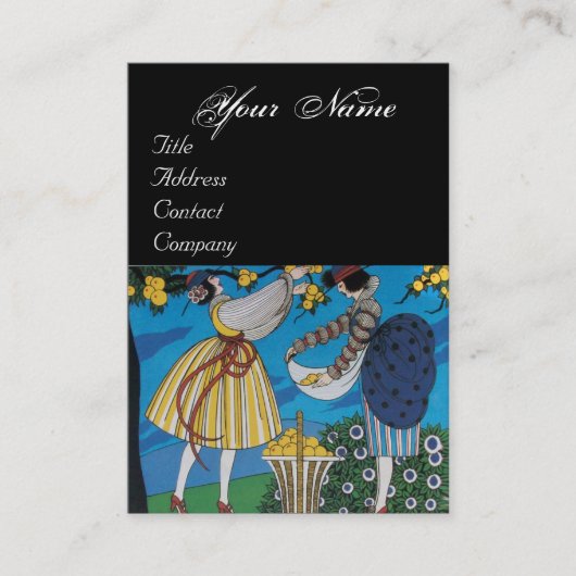 CARTE DE VISITE JARDIN D'ÉTÉ / BEAUTÉ MODE COSTUME DESIGNER (Devant)