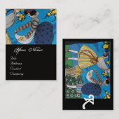 CARTE DE VISITE JARDIN D'ÉTÉ / BEAUTÉ MODE COSTUME DESIGNER (Devant / Derrière)