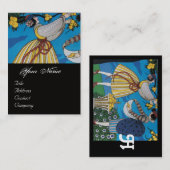 CARTE DE VISITE JARDIN D'ÉTÉ / BEAUTÉ MODE COSTUME DESIGNER (Devant / Derrière)