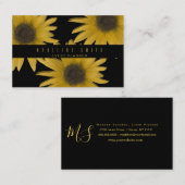 Carte De Visite Jardin du concepteur de tournesols 3D (Devant / Derrière)