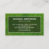 Carte De Visite Jardin du logo de la feuille Aménagement du terrai (Dos)