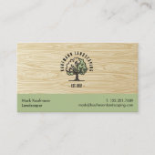 Carte De Visite Jardin et paysage de pelouse (Devant)