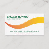 Carte De Visite Jardin extérieur | Afficher le logo feuille (Dos)