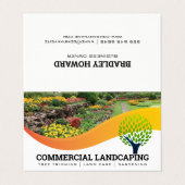 Carte De Visite Jardin extérieur | Jardinage | Paysage (Extérieur déplié)