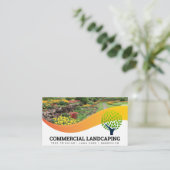 Carte De Visite Jardin extérieur | Logo de l'arbre | Paysage (Debout devant)