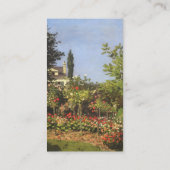 Carte De Visite Jardin fleuri à Sainte-Adresse par Claude Monet (Dos)