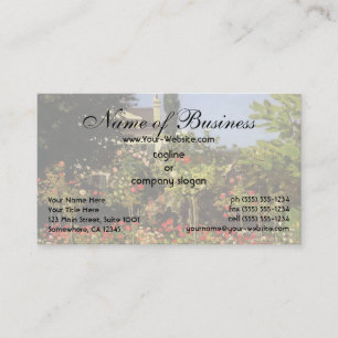 Carte De Visite Jardin fleuri à Sainte-Adresse par Claude Monet