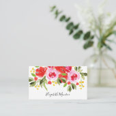 Carte De Visite Jardin Fleurs Décorateur intérieur (Debout devant)