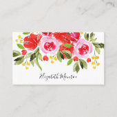 Carte De Visite Jardin Fleurs Décorateur intérieur (Devant)