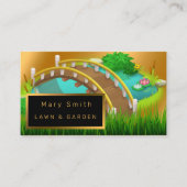 Carte De Visite Jardin Floral Moderne Ajouter Votre Texte (Devant)