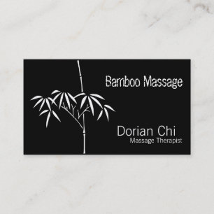 Carte De Visite Jardin japonais Serene Zen Bamboo