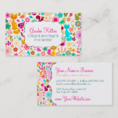 Carte De Visite Jardin Kitty (Devant / Derrière)