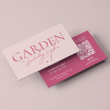 Jardin minimal Élégant Paysage Artiste Rose Pâle