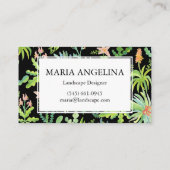 Carte De Visite Jardin Paysage Jardinage Plante Cool moderne (Dos)