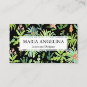 Carte De Visite Jardin Paysage Jardinage Plante Cool moderne (Devant)