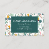 Carte De Visite Jardin Paysage Jardinage Plante Cool moderne (Dos)