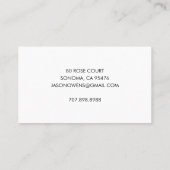 Carte De Visite Jardin paysager (Dos)