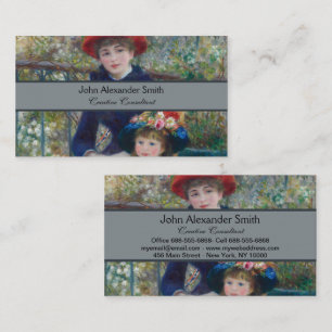 Carte De Visite Jardin paysager des sœurs Renoir Cottagecore