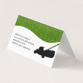 Carte De Visite Jardin paysager | Logo de l'arbre (Dos)