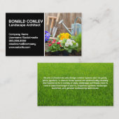 Carte De Visite Jardin paysager | Outils de jardinage (Devant / Derrière)