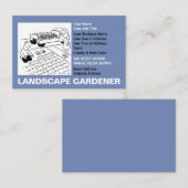 Carte De Visite Jardin paysager. Paysage jardinier (Devant / Derrière)