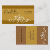 Carte De Visite Jardin promotionnel de Lotus (Devant / Derrière)