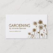 Carte De Visite Jardin Saisonnier Pour Les Nettoyages Du Printemps (Devant)