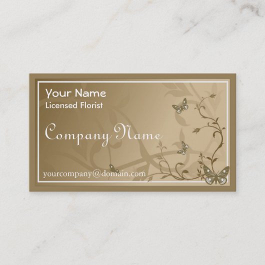 Carte De Visite Jardin secret (Devant)
