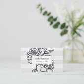 Carte De Visite Jardin secret | Bande florale (Debout devant)