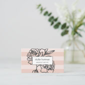 Carte De Visite Jardin secret | Bande florale (Debout devant)