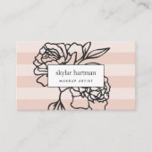 Carte De Visite Jardin secret | Bande florale (Devant)