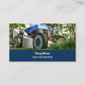 Carte De Visite Jardin - tondeuse, Services d'entretien de pelouse (Devant)