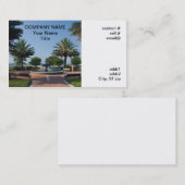 Carte De Visite jardin tropical (Devant / Derrière)
