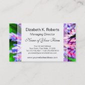 Carte De Visite Jardin tropical Bromeliad bleu Aechmea de la (Devant)