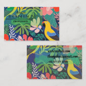 Carte De Visite Jardin tropical Expressionnisme moderne Oeuvre d'a (Devant / Derrière)