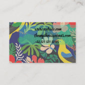 Carte De Visite Jardin tropical Expressionnisme moderne Oeuvre d'a (Dos)