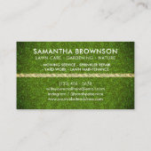 Carte De Visite Jardin vert gazon gazon terrain de football (Dos)